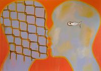 Kiss II by Francesco Clemente contemporary artwork painting