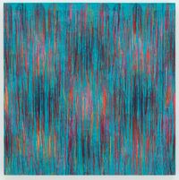 Blue Ocean - RFGA by Ghada Amer contemporary artwork mixed media, textile, textile