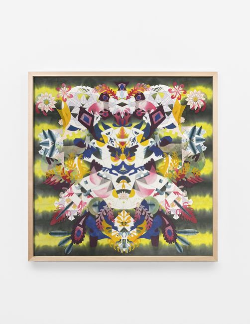 Flashy Harvest Spell Radial Folds – Mesmerizing Mesh #194 by Haegue Yang contemporary artwork