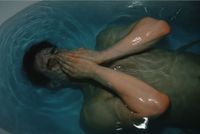 Clemens under water, Sag Harbor, NY by Nan Goldin contemporary artwork photography