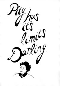 Pity has its Limits Darling by Donald Urquhart contemporary artwork drawing
