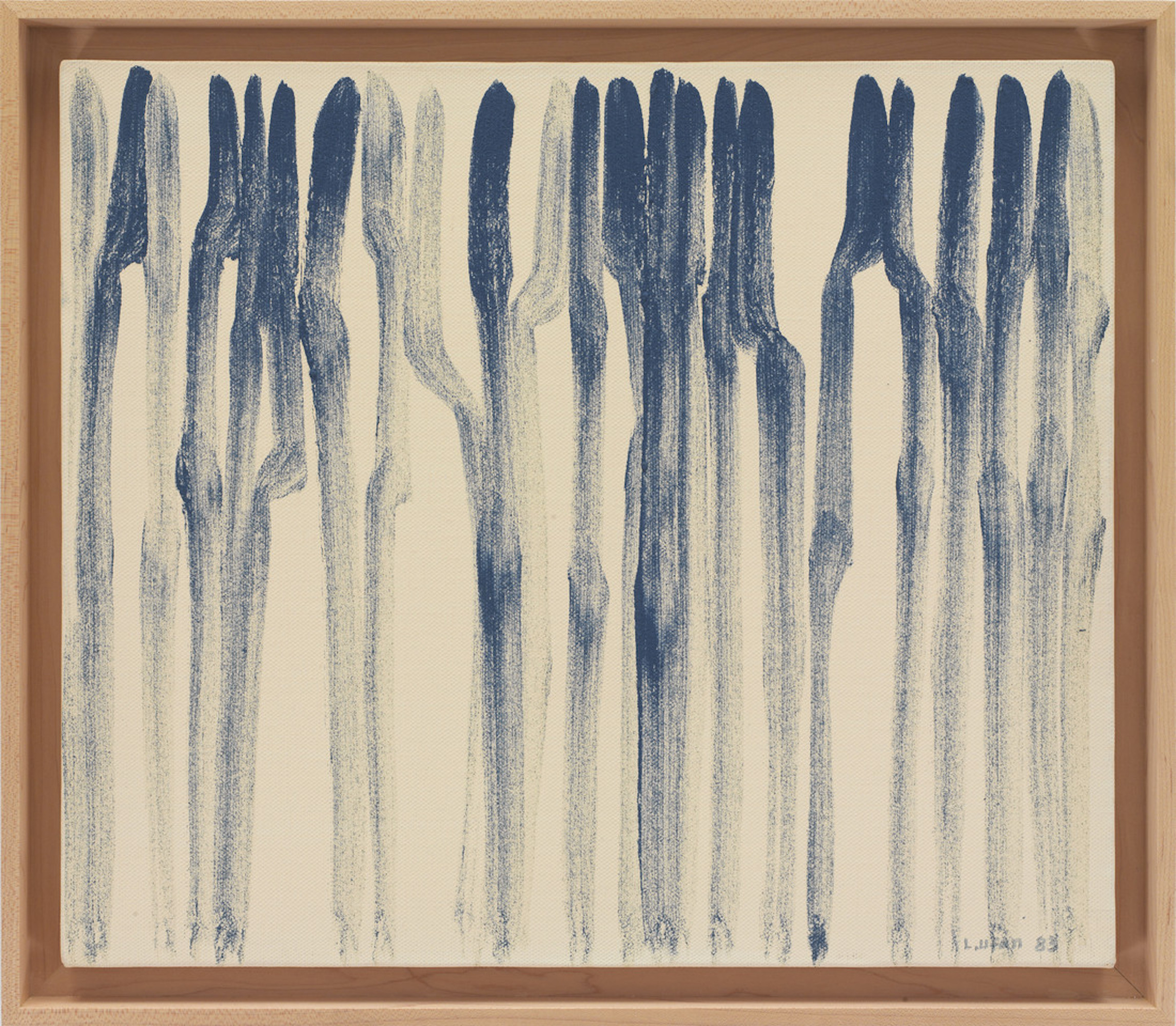 From Line, 1983 by Lee Ufan, Pigment suspended in glue on canvas