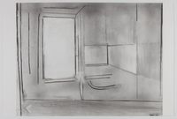 Walter B.'s last window by Peter Morrens contemporary artwork drawing