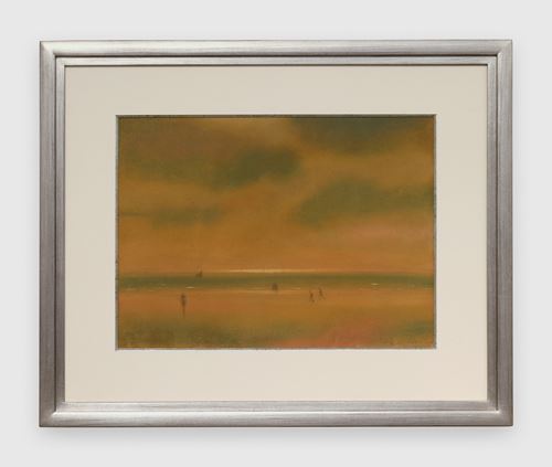 Marine met strand en wandelaars by Léon Spilliaert contemporary artwork