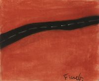 Road by Ficre Ghebreyesus contemporary artwork painting, works on paper, drawing