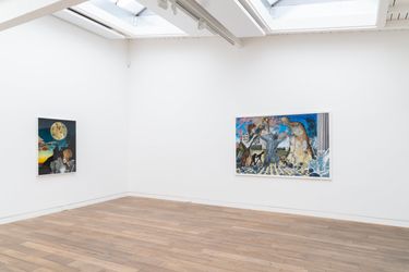 Exhibition view: Group Exhibition, Insights and Outlooks. The lush visual worlds of Wolf Hamm and Hartmut Neumann, Beck & Eggeling International Fine Art, Dusseldorf (29 May–17 July 2021). Courtesy Beck & Eggeling International Fine Art.