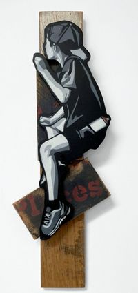 Gotta Get Over To Get Up by Joe Iurato contemporary artwork painting, works on paper, sculpture