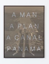A man a plan a canal panama by Massimo Agostinelli contemporary artwork print