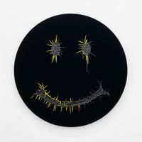 Velvet Tondo #4 by Ellen Jong contemporary artwork mixed media