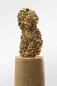 Odore di Femmina - A Lucky Bird on a Blue field by Johan Creten contemporary artwork sculpture, ceramics