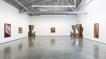 Exhibition view: Zach Harris, Studies for 20/20, David Kordansky Gallery, Los Angeles (11 May—15 June 2019). Courtesy David Kordansky Gallery, Los Angeles. Photo: Jeff McLane.