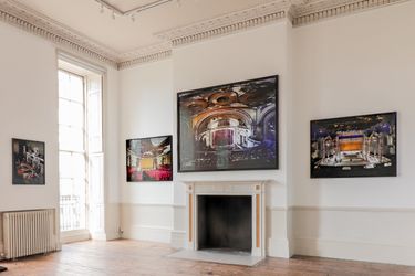 Exhibition view: Yves Marchand And Romain Meffre, Movie Theatres, Tristan Hoare Gallery, London (10 February–11 March 2022). Courtesy Tristan Hoare Gallery.