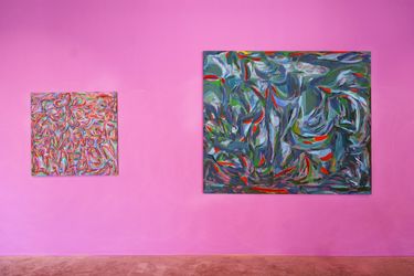 Exhibition view: Aram Jughian, Fire Works, Galerie Tanit, Beyrouth (6 July–5 August 2022). Courtesy Galerie Tanit.