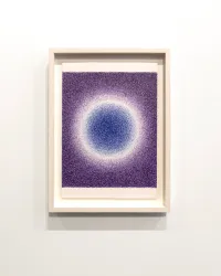 Circular glow (lila-blue) by Ignacio Uriarte contemporary artwork works on paper, drawing
