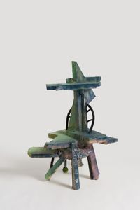 Shelf Sculpture Based on A Chair by Zhou Yilun contemporary artwork mixed media