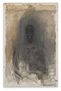 Tête noire (Dark Head) by Alberto Giacometti contemporary artwork painting, works on paper