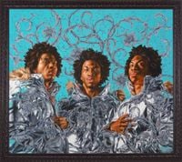 Triple Portrait of Charles II by Kehinde Wiley contemporary artwork painting, works on paper