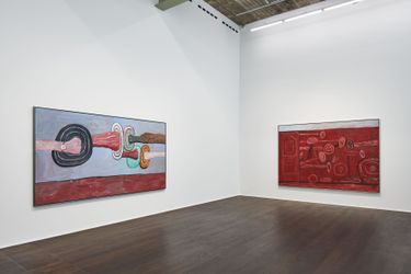 Exhibition view: Philip Guston, Hauser & Wirth, Zürich, Limmatstrasse (7 June–7 September 2024). Courtesy the Estate of Philip Guston and Hauser & Wirth. Photo: Jon Etter.