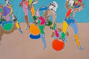 First Athletes, Athlete Series by Harold Cohen contemporary artwork 3