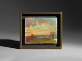 Sunset from Camlet Way, Hadley Common by Sargy Mann contemporary artwork 1