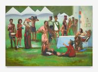 The Festival by Sylvia Maier contemporary artwork painting, works on paper