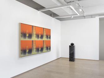 Exhibition view: Mika Tajima, Air Max, Pace Gallery, Geneva (13 July–13 August 2022). Courtesy Pace Gallery. 