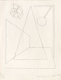 Composition (Pour A. Jakovski) by Alberto Giacometti contemporary artwork print