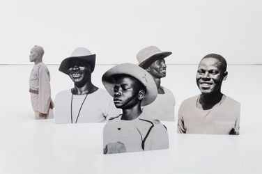 Exhibition view: Samson Kambalu, Beni, Kate MacGarry, London (11 June–17 July 2021). Courtesy the artist and Kate MacGarry, London.