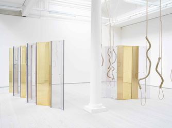 Exhibition view: Leonor Antunes, a thousand realities from an original mark, Marian Goodman Gallery, London (24 May–20 July 2018). Courtesy Marian Goodman Gallery.