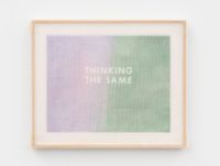 “THINKING THE SAME” Framed with Bubble Wrap and Packing Tape by Tammi Campbell contemporary artwork painting, sculpture