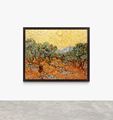 Pictures of Pigment: Olive Trees with Yellow Sky and Sun, After Van Gogh by Vik Muniz contemporary artwork 2
