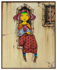 When the leaves turn yellow by OSGEMEOS contemporary artwork painting