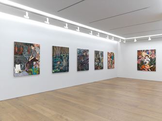 Exhibition view: Hernan Bas, Insects from Abroad, Galerie Perrotin, Tokyo (18 January–11 March 2018). Courtesy Galerie Perrotin, Tokyo. Photo: Kei Okano.