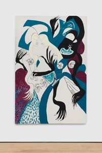 Vi Kvinnor - Akersberga [We women - Akersberga] by Everlyn Nicodemus contemporary artwork painting, works on paper