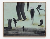 Giants and dwarfs by Norbert Schwontkowski contemporary artwork painting