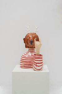 Horns by Luis Vidal contemporary artwork sculpture, ceramics