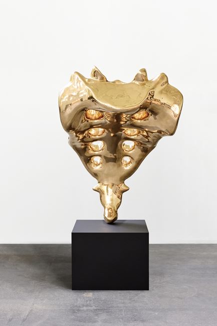 Tailbone (golden) by Elmgreen & Dragset contemporary artwork