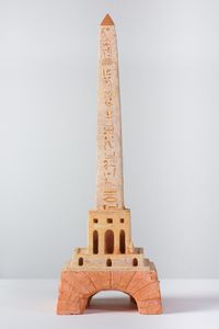 Obelisk with Furness base by Linda Marrinon contemporary artwork sculpture