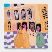 Ladies at Versailles by Genieve Figgis contemporary artwork painting, works on paper