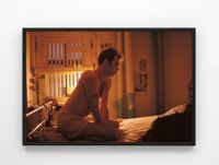 Brian on my bed with bars, New York City by Nan Goldin contemporary artwork photography