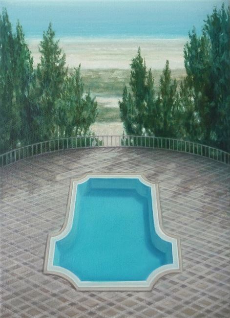 Untitled (Pool 1) by Melanie Siegel contemporary artwork