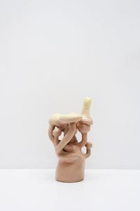 Yellow and Pink Fungus by Klas Ernflo contemporary artwork ceramics