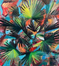 Entropic Palm by Rachid Bouhamidi contemporary artwork painting