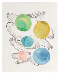 Bubblor by Carin Ellberg contemporary artwork painting, works on paper, drawing