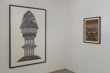 Exhibition view: Andreas Werner, Through the deep black void, Krinzinger Schottenfeld, Schottenfeldgasse 45, Vienna (16 December–12 February 2022). Courtesy Galerie Krinzinger.