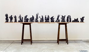 Processione di Riparazioniste Maquettes (Full Set) by William Kentridge contemporary artwork sculpture