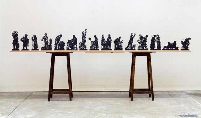 Processione di Riparazioniste Maquettes (Full Set) by William Kentridge contemporary artwork