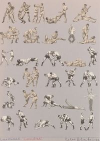 Larousse. 'Combat' by Peter Blake contemporary artwork works on paper, photography