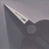 1/4 Scissors in Charcoal Grey by Mao Xuhui contemporary artwork painting