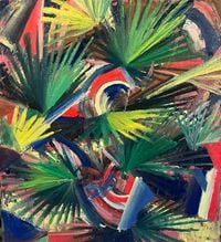 Tricolor Palm by Rachid Bouhamidi contemporary artwork painting